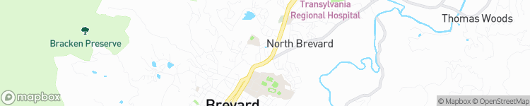 Brevard - map