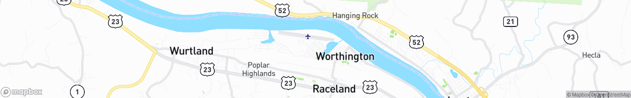 Worthington - map