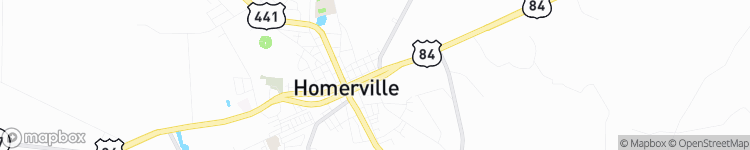 Homerville - map