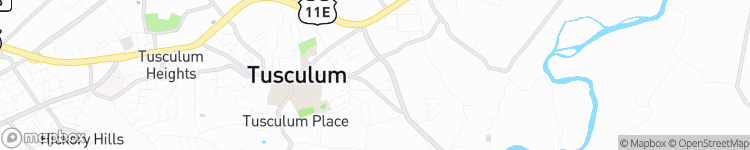 Tusculum - map