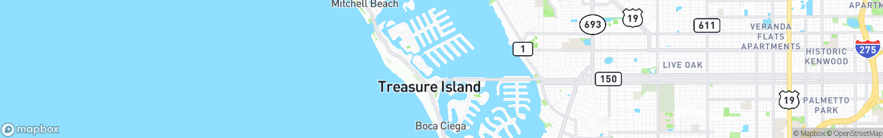 Treasure Island - map