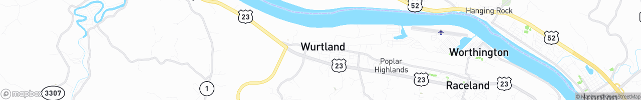 Wurtland - map