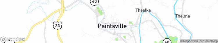 Paintsville - map