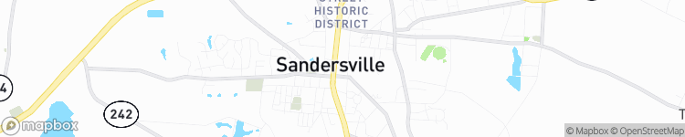 Sandersville - map