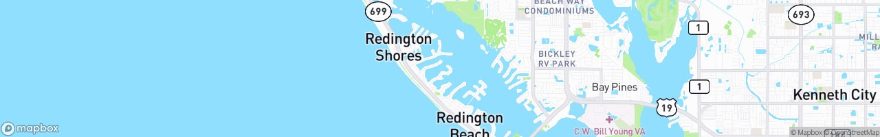 North Redington Beach - map