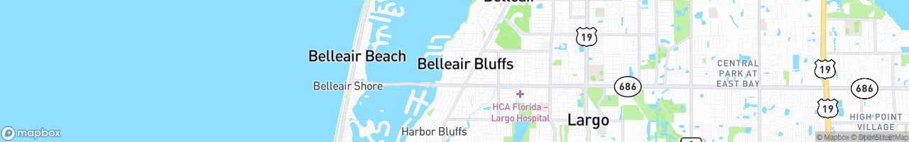 Belleair Bluffs - map