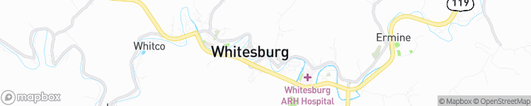 Whitesburg - map