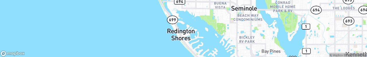 Redington Shores - map