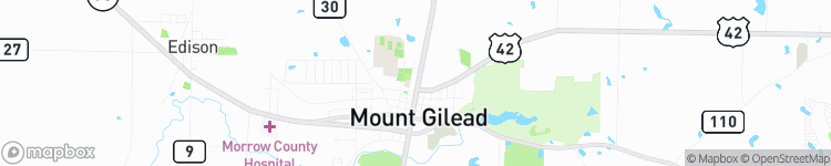 Mount Gilead - map