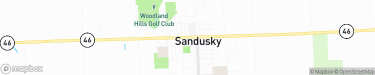 Sandusky - map