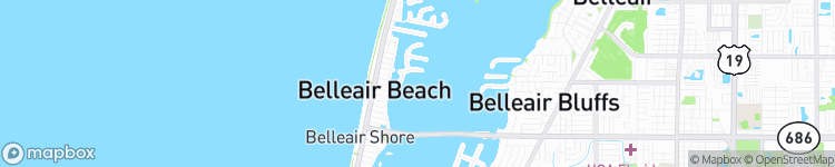 Belleair Beach - map