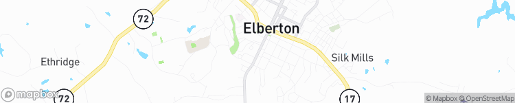Elberton - map