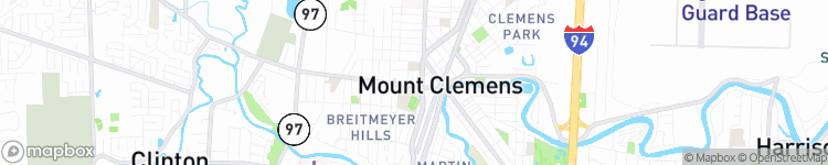 Mount Clemens - map