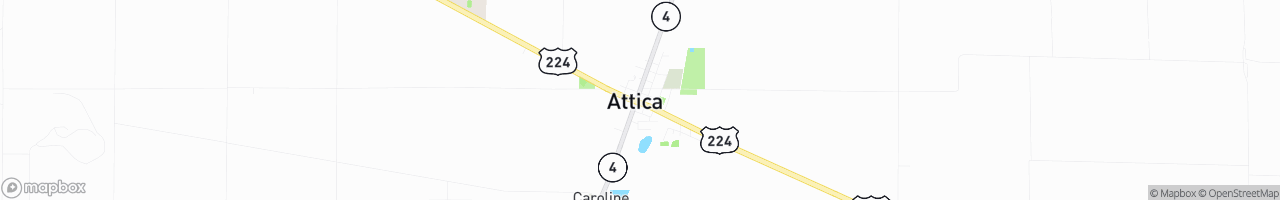 Friendship Citgo Attica - map