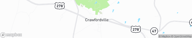 Crawfordville - map