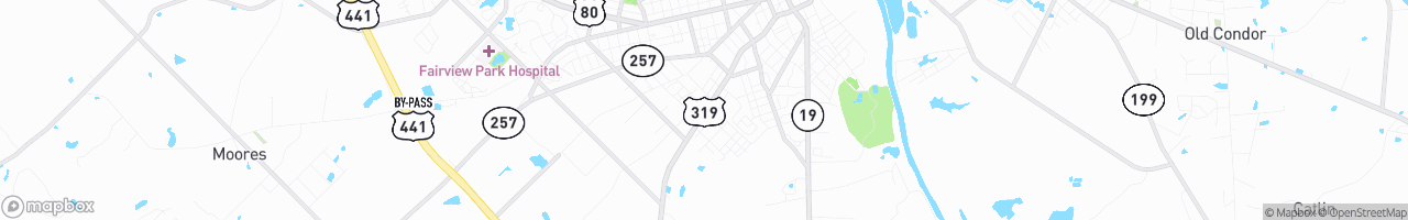 I-16 Amoco Jet Food Store - map