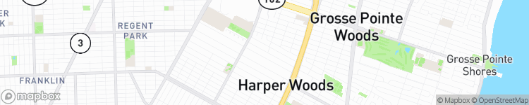 Harper Woods - map