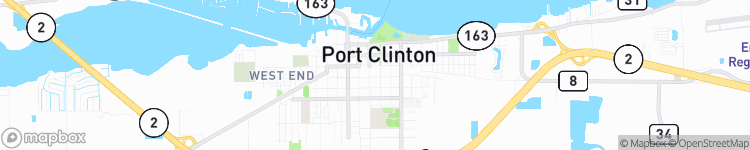 Port Clinton - map