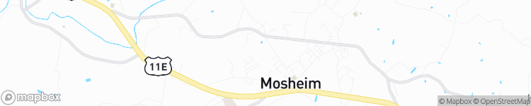 Mosheim - map