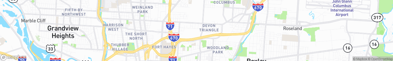 TruckMap | G&J Pepsi-Cola 1241 Gibbard Ave Columbus OH 43219