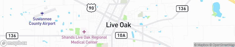 Live Oak - map