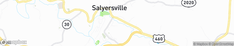 Salyersville - map