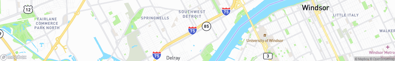 Detroit Truck Stop - map