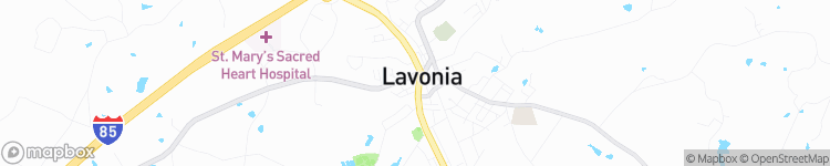 Lavonia - map