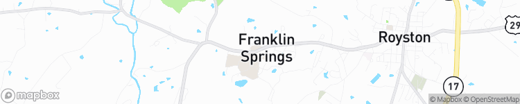 Franklin Springs - map