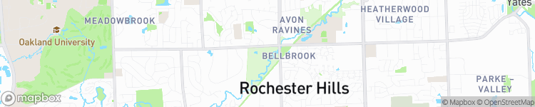 Rochester Hills - map