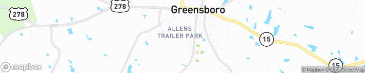 Greensboro - map