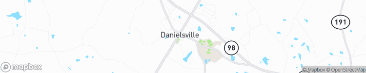 Danielsville - map
