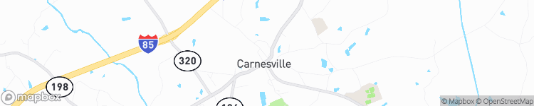 Carnesville - map