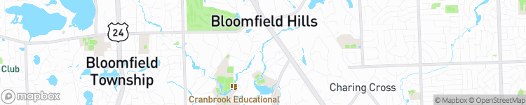 Bloomfield Hills - map