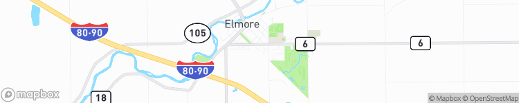 Elmore - map
