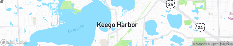 Keego Harbor - map