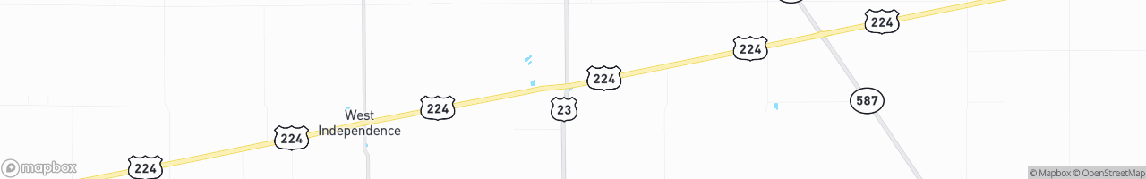 US 23 & 224 Plaza - map