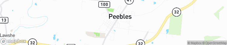 Peebles - map