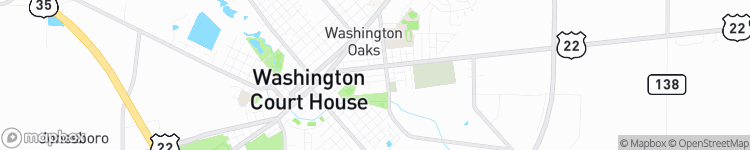 Washington Court House - map