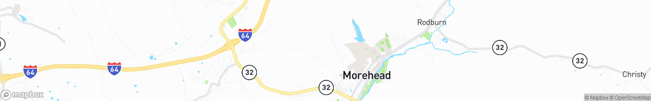 Morehead - map