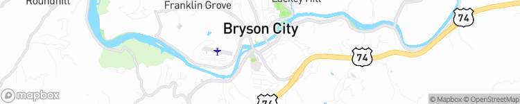 Bryson City - map