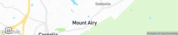 Mount Airy - map