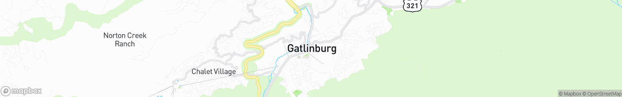 Gatlinburg, Tennessee - map