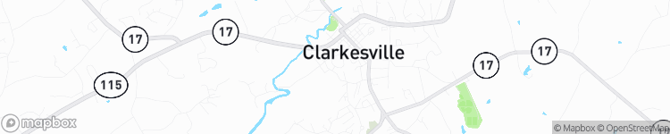 Clarkesville - map