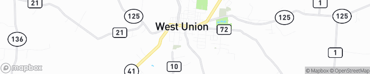 West Union - map