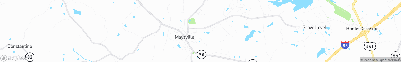 Maysville - map