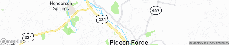 Pigeon Forge - map