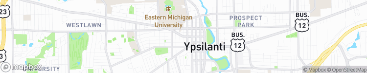 Ypsilanti - map