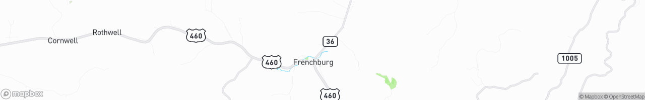 Frenchburg - map
