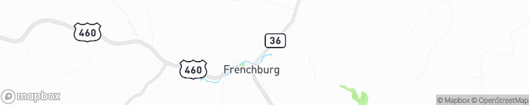 Frenchburg - map